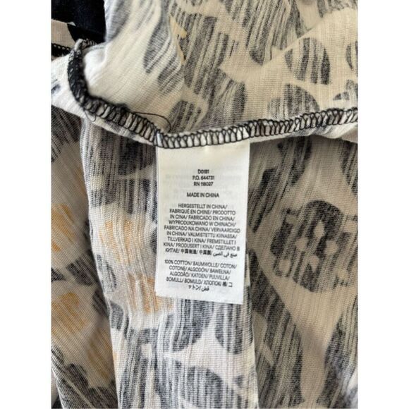 Boden Easy Notch Neck Jersey Dress Size 10L Short Sleeve Black Opulent Pome - Picture 3 of 10